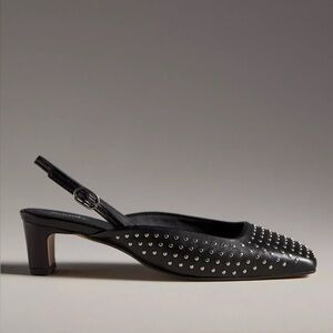 ALOHAS Black Studded Heels Sz 35